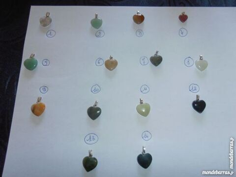 Petits c?urs en pierre v�ritable (28b) 3 Tours (37)