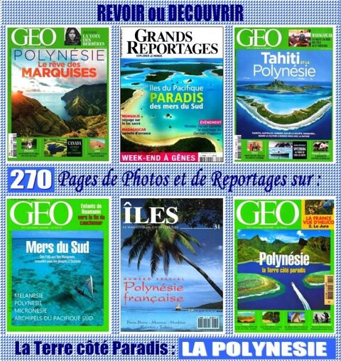 LA POLYNÉSIE - géo - TAHITI - LES MARQUISES 19 Lille (59)