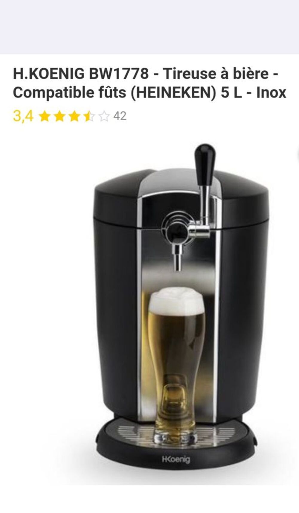 Tireuse &agrave; bi&egrave;re Electroménager