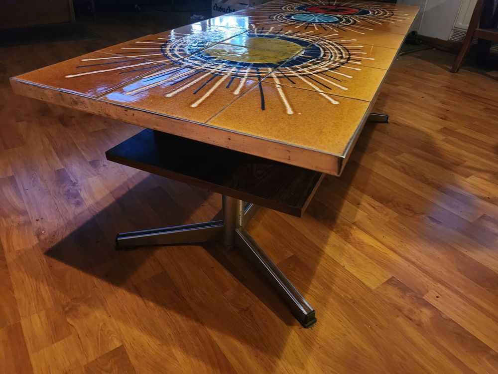 Table basse Valauris ann&eacute;es 60 Meubles