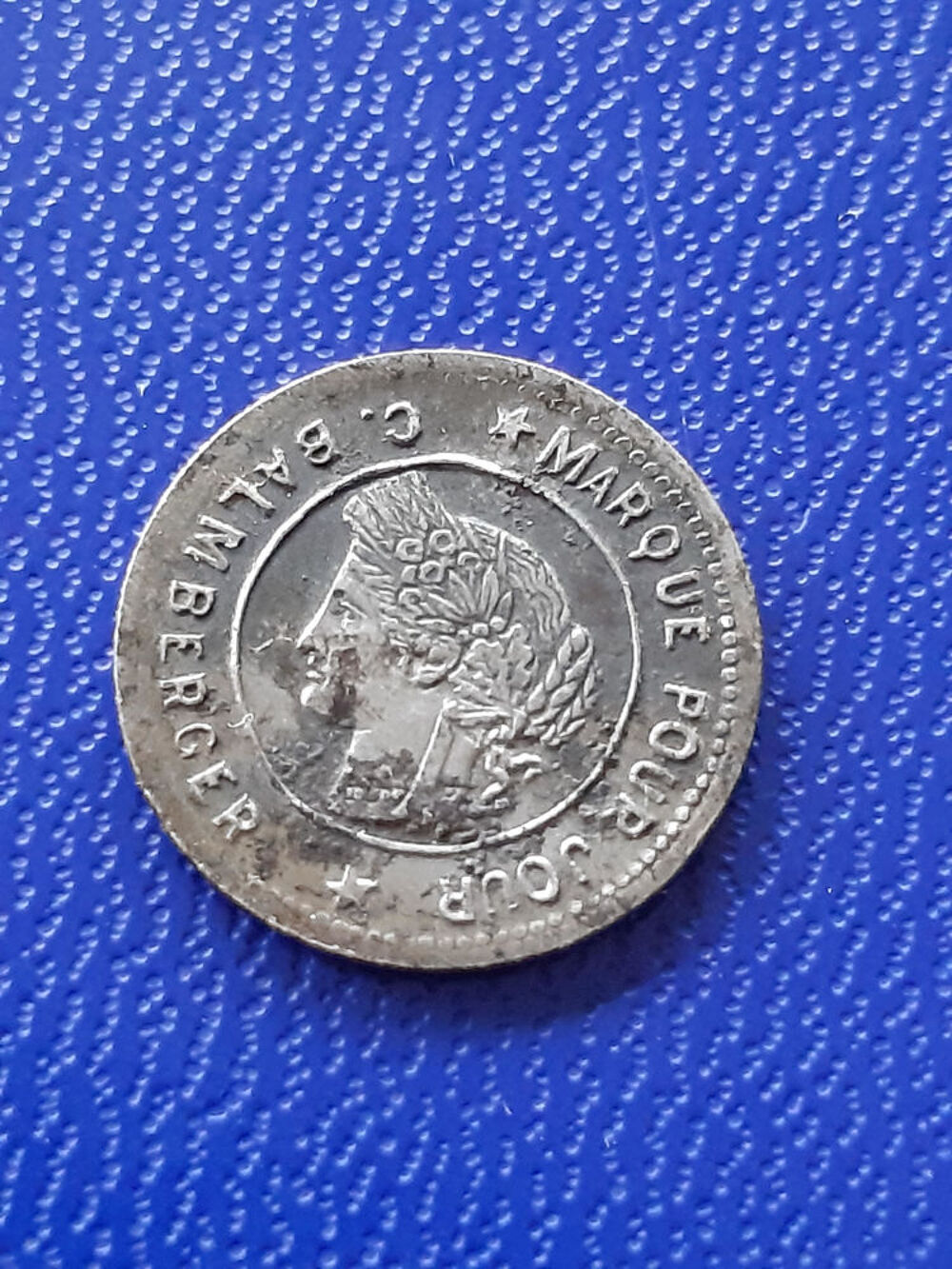 1871-98 5 centimes argent fictif C. Balmberger 