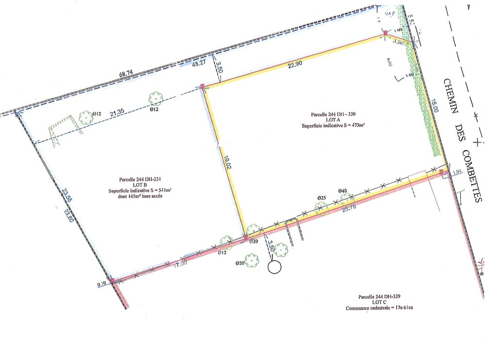 Vente Terrain Terrain constructible, secteur Chavanne. Saint-chamond