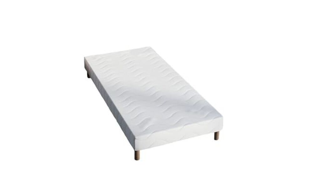 Lit et sommier tapissier 120x140 Meubles