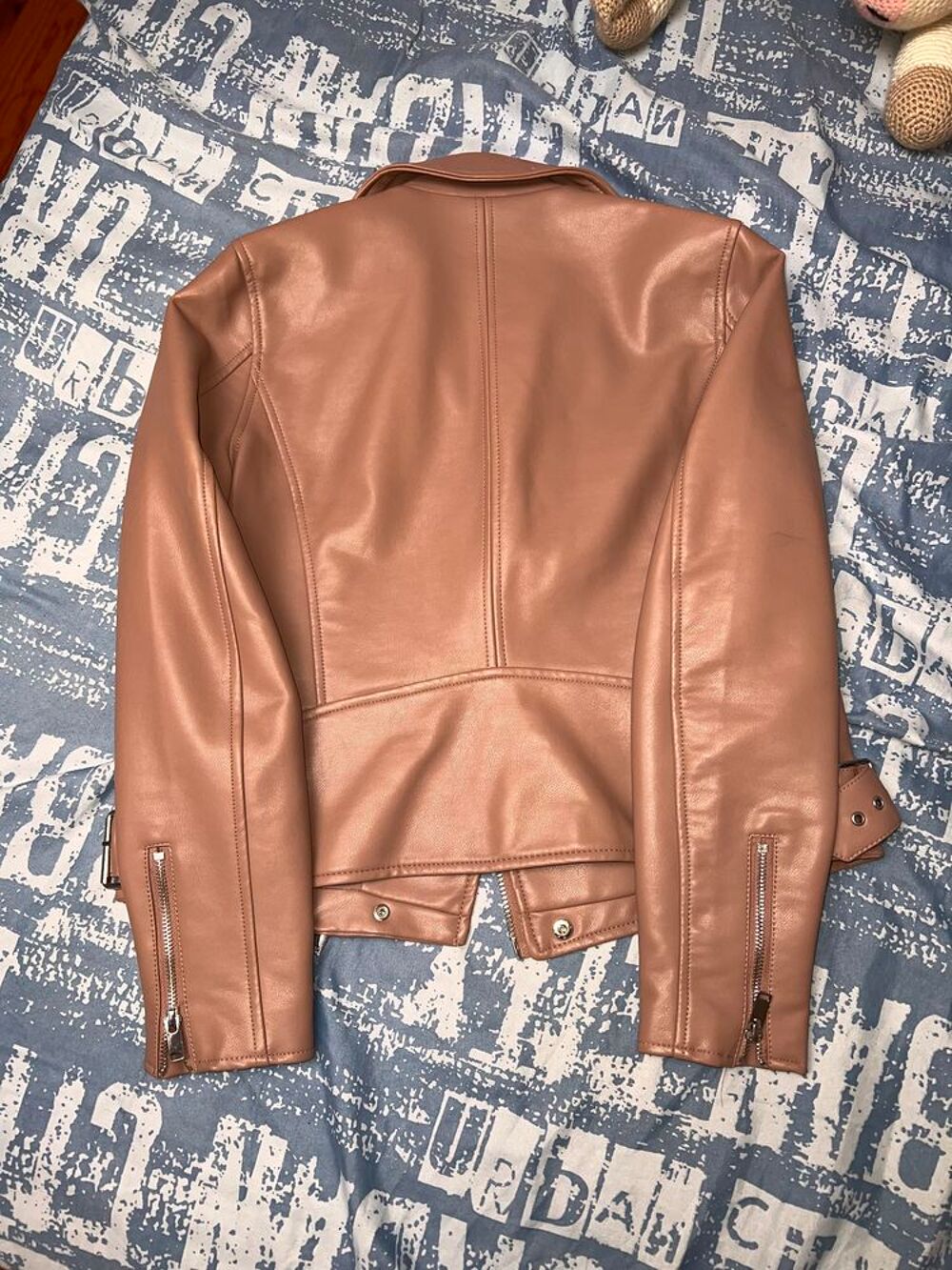 Blouson gemma biker simili cuir Vêtements