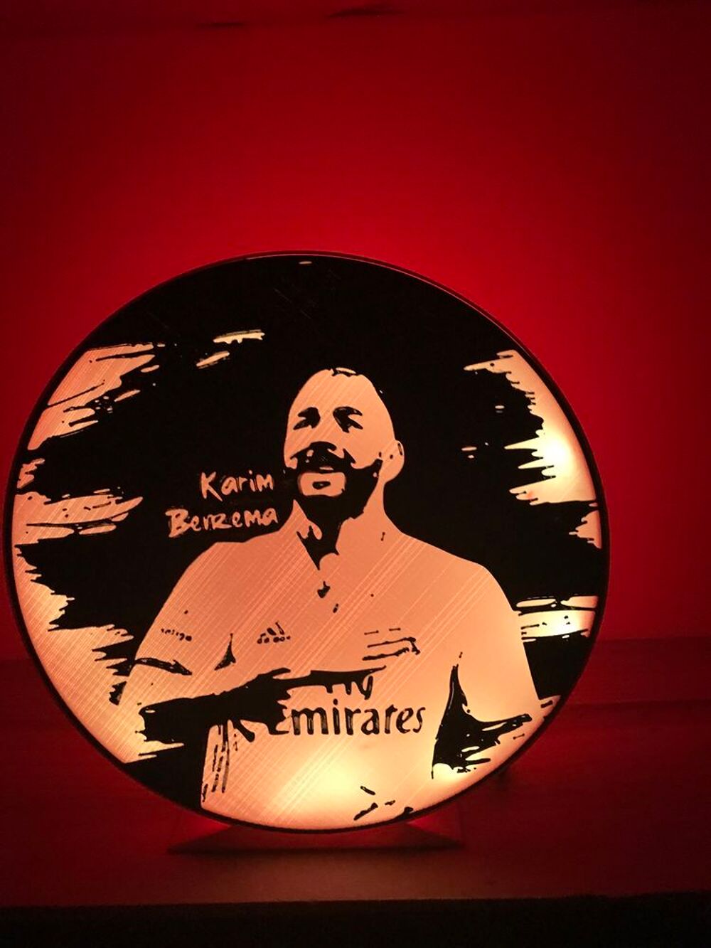 Lampe KARIM BENZEMA Ballon d'or eclairage usb Décoration
