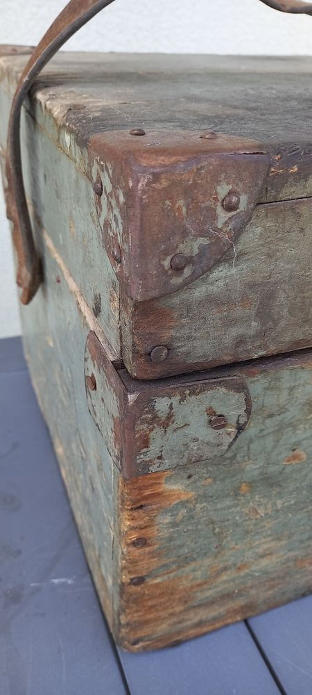 Ancienne caisse d'outillage professionnelle vintage 