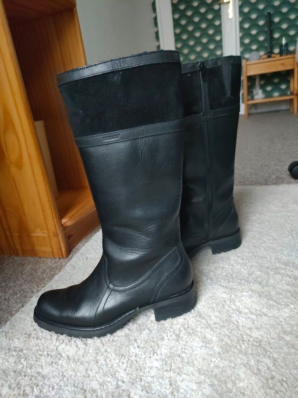 MAGNIFIQUES BOTTES SEBAGO NOIRES TOUT CUIR P 37 Chaussures