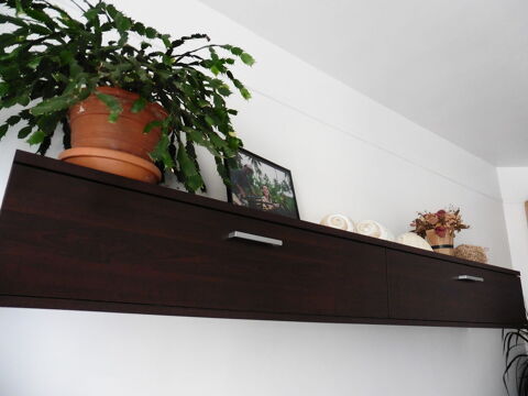 Meubles de rangement suspendus, bel aspect bois marron fonc 0 Verneuil-sur-Seine (78)