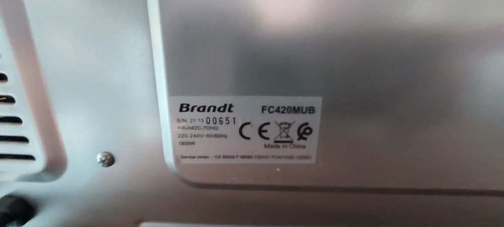 Mini Four Brandt
Mod&egrave;le MC420
Electroménager