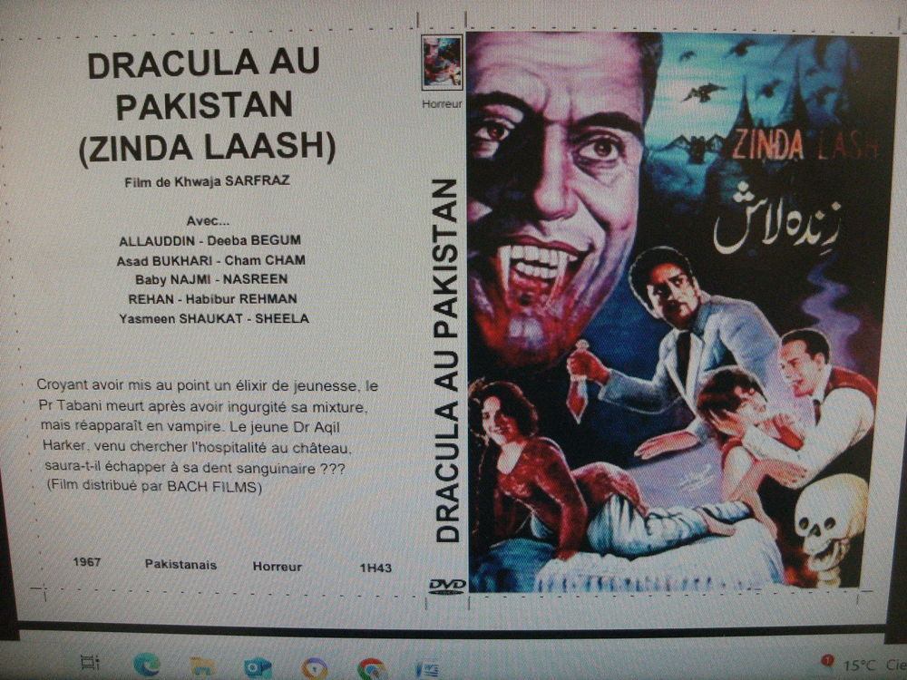 Rare Film : " Dracula au Pakistan " DVD et blu-ray