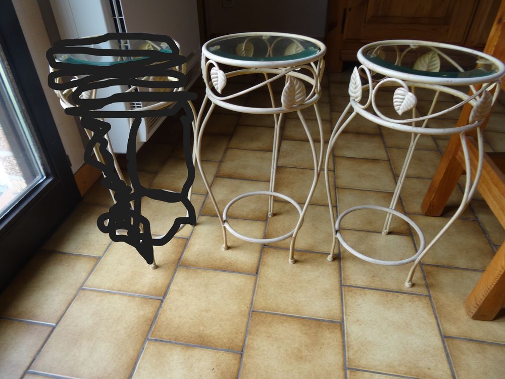 sellettes en fer Décoration