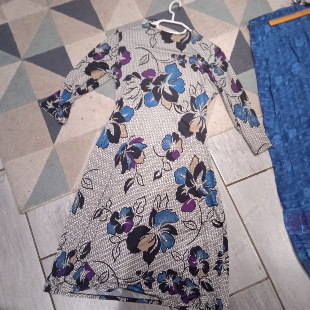 Robe cache coeur manches 3/4 marque mosquitos T 40 95 % visc Vêtements