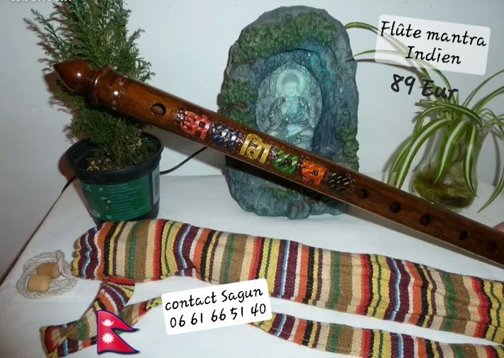 Flute en bois traversi&egrave;re n&eacute;palaise Instruments de musique