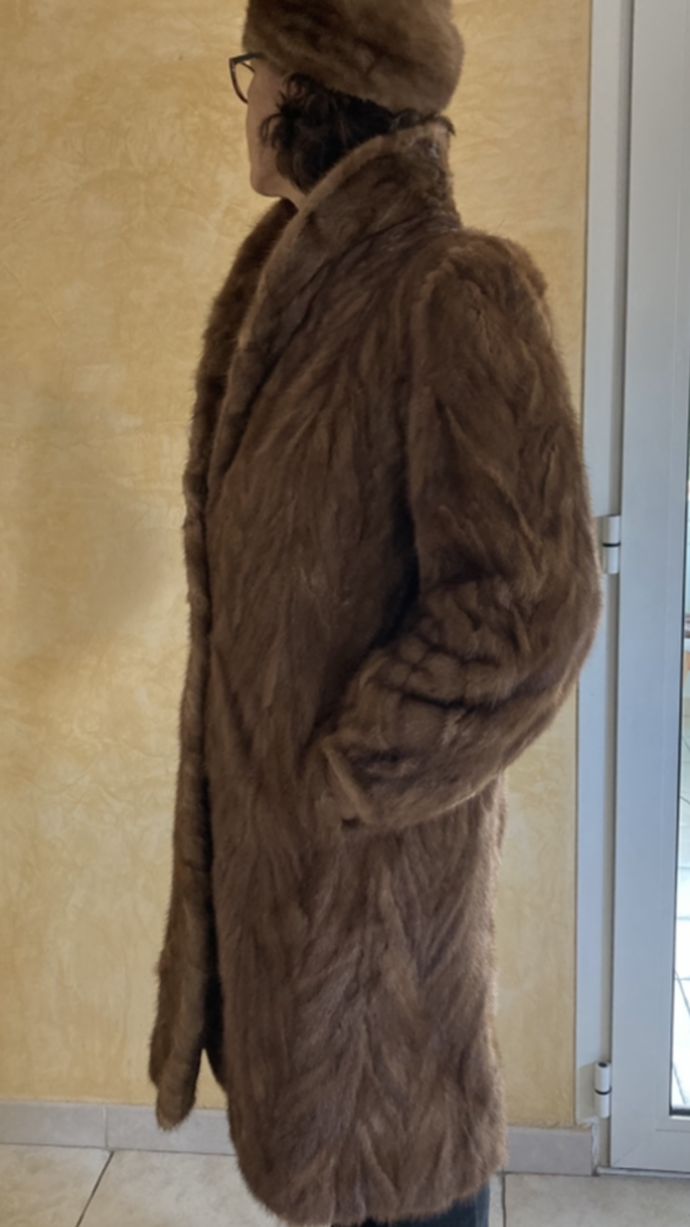 Manteau et capuche vison Vêtements