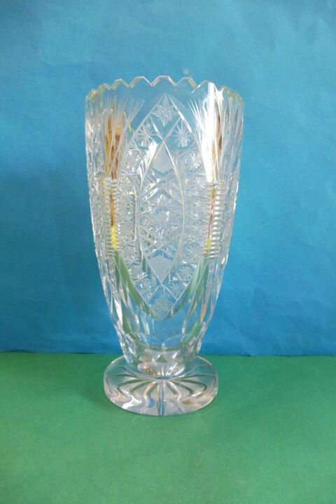 Grand vase en cristal de bohme  made in CZEKOSLOVAKIA  40 Plan-d'Orgon (13)