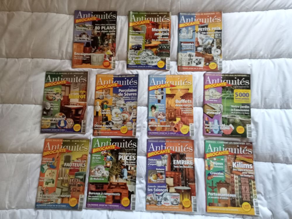 133 anciennes revues antiquit&eacute; brocante
ann&eacute;e de 2001 &agrave; 2012 Livres et BD