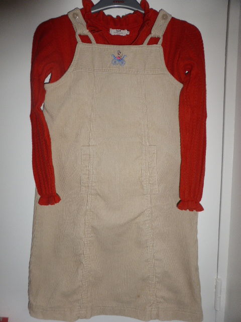 Cyrillus robe chasuble velours côtelé pull  cachemire brique 12 Rueil-Malmaison (92)
