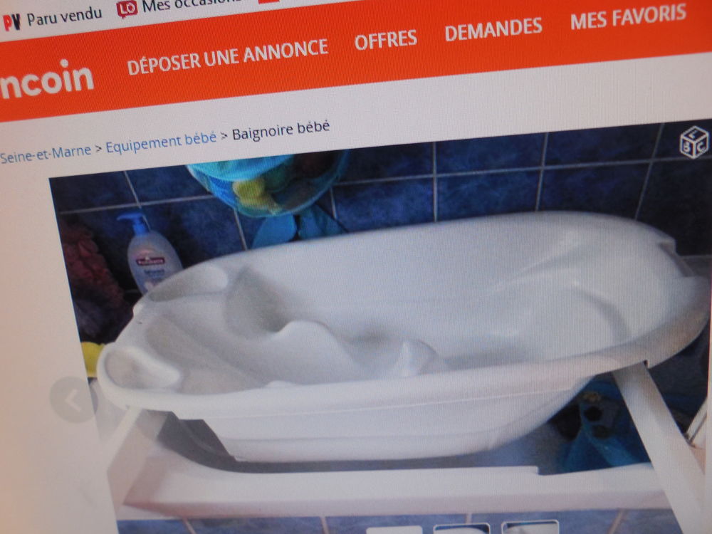 baignoire b&eacute;b&eacute; ; &agrave; poser Puériculture