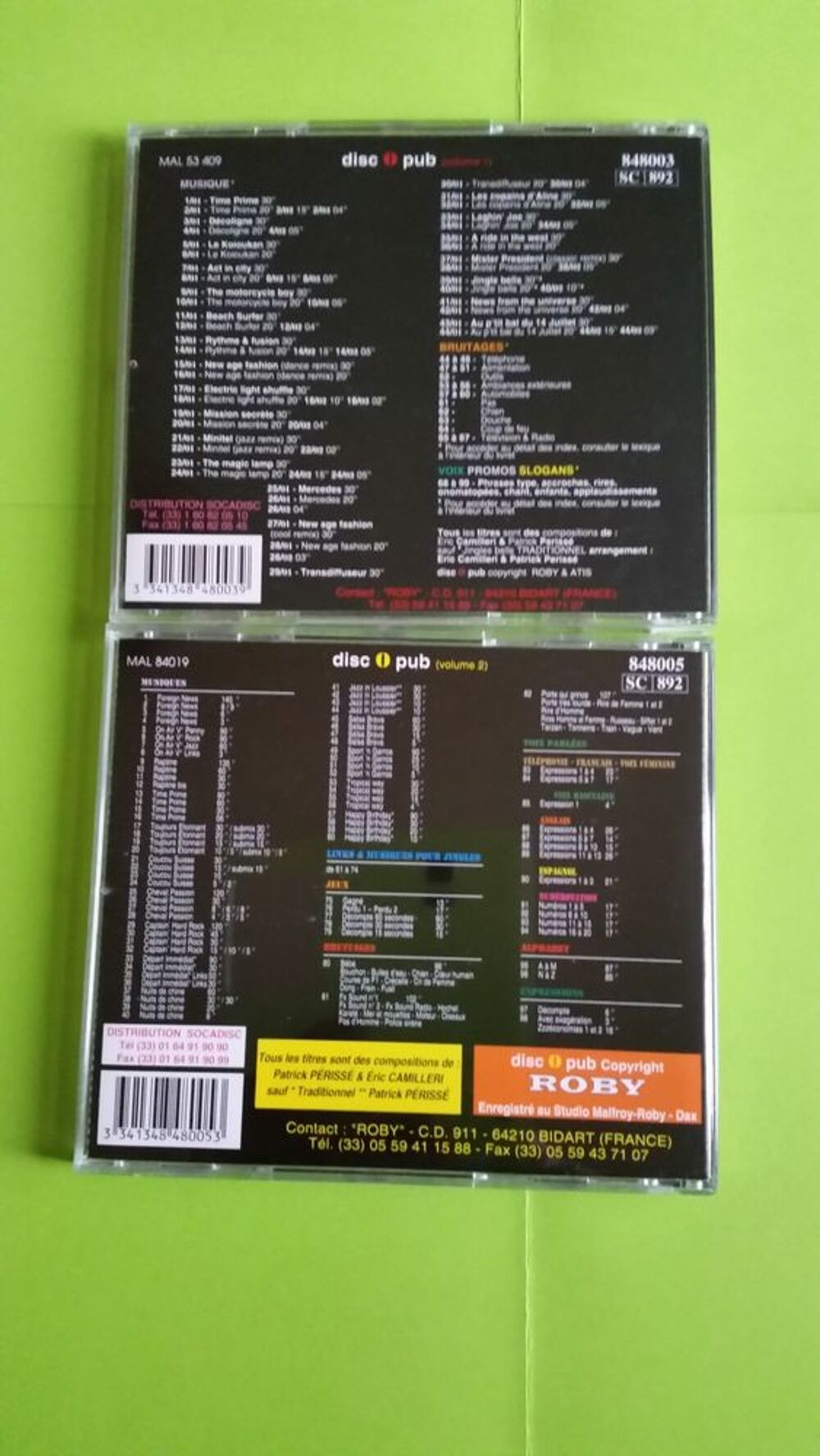 ROBY DISC PUB CD et vinyles