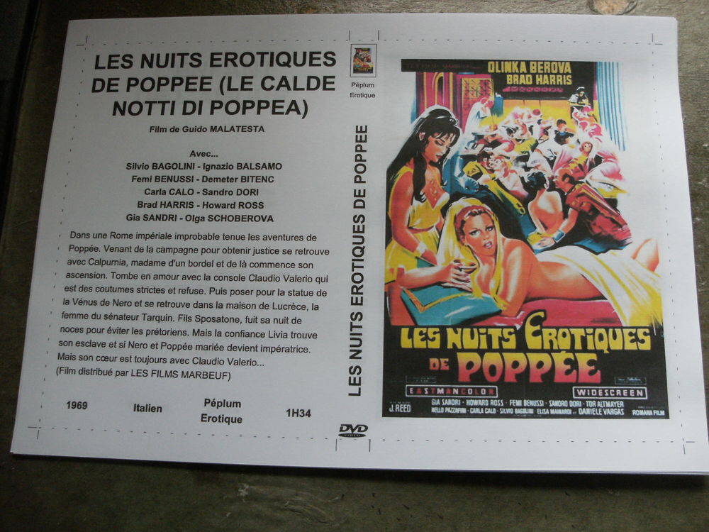 Film : " Les nuits erotiques de Poppee " DVD et blu-ray