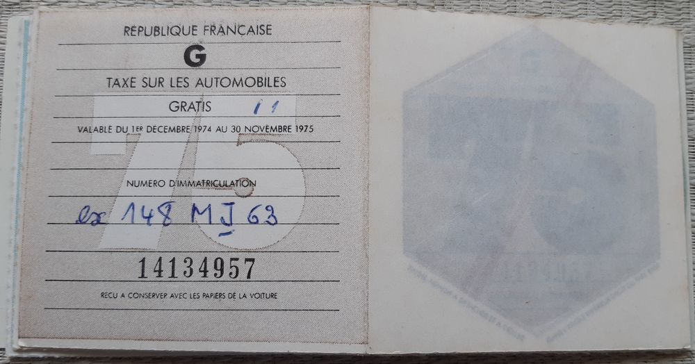 Vignettes automobile 197$ G 1976G 