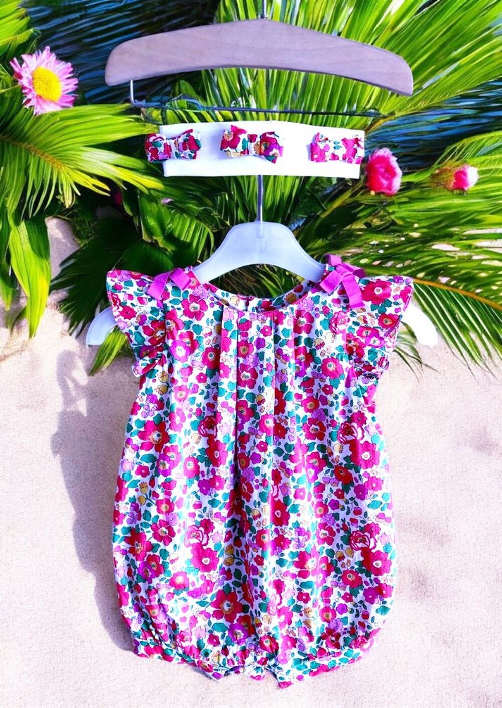 JACADI - ENSEMBLE 4P B&Eacute;B&Eacute; FILLE IMPRIM&Eacute; LIBERTY &amp; VOLANTS 3M Vtements enfants