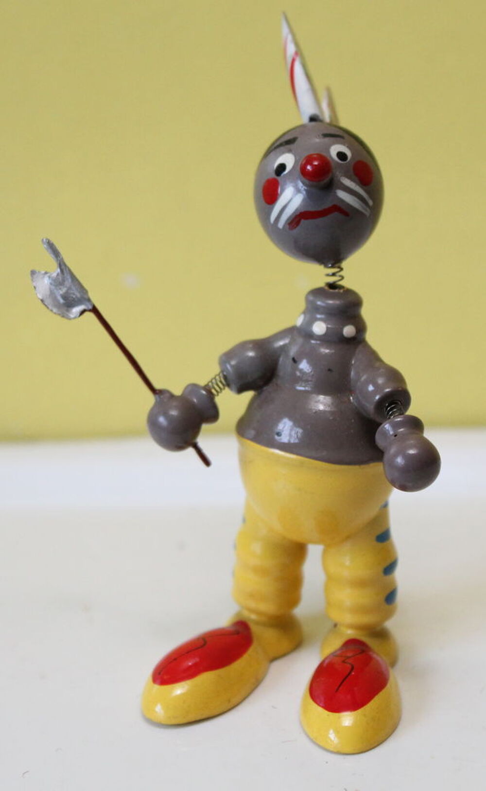 Figurine bois Bobble Head GOULA Made in Spain Chef Indien 
