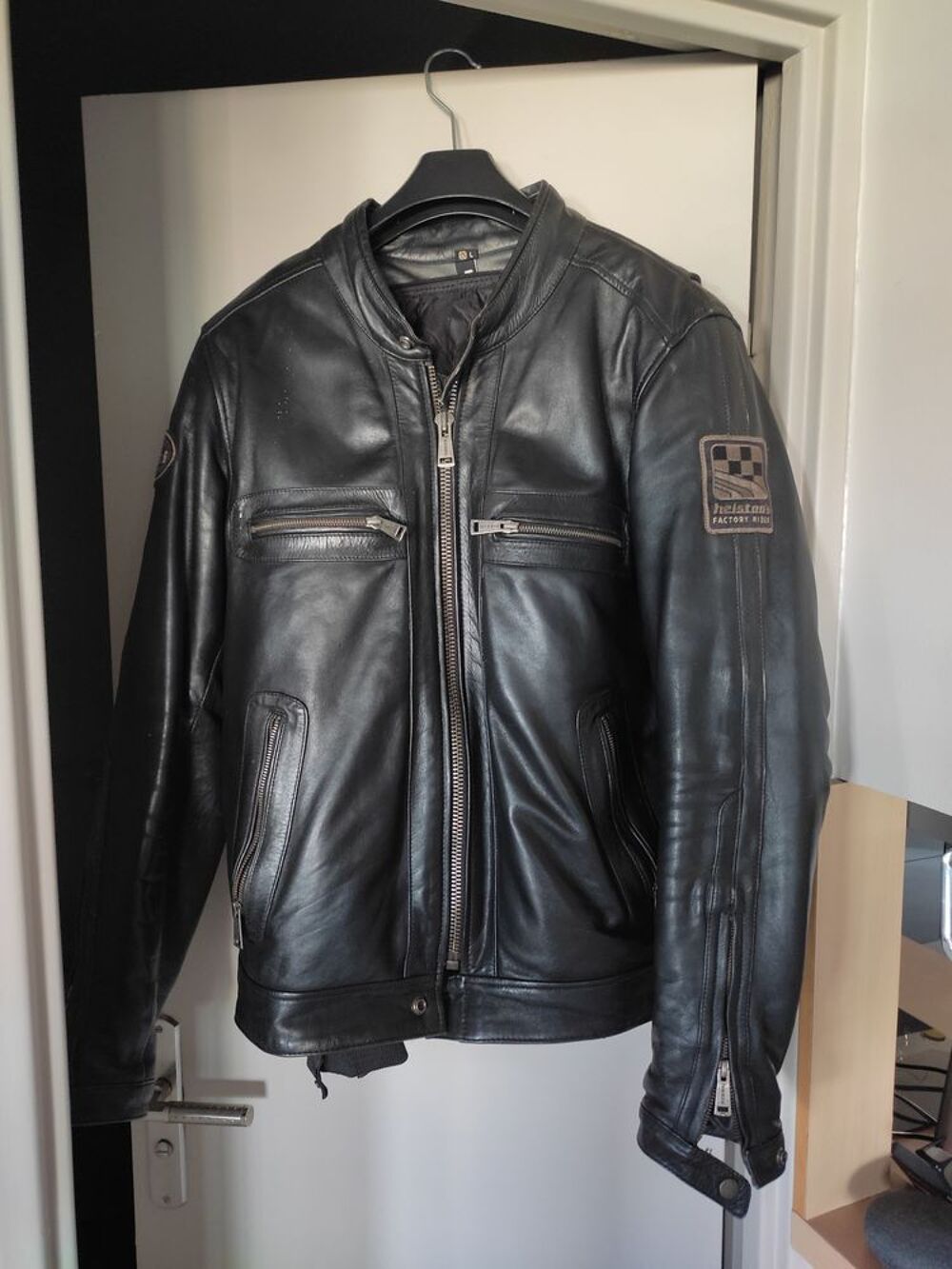 Blouson cuir vintage hotsell occasion