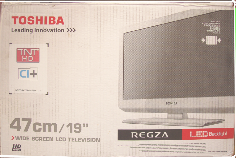 TV Toshiba 47cm/19'' blanche Photos/Video/TV