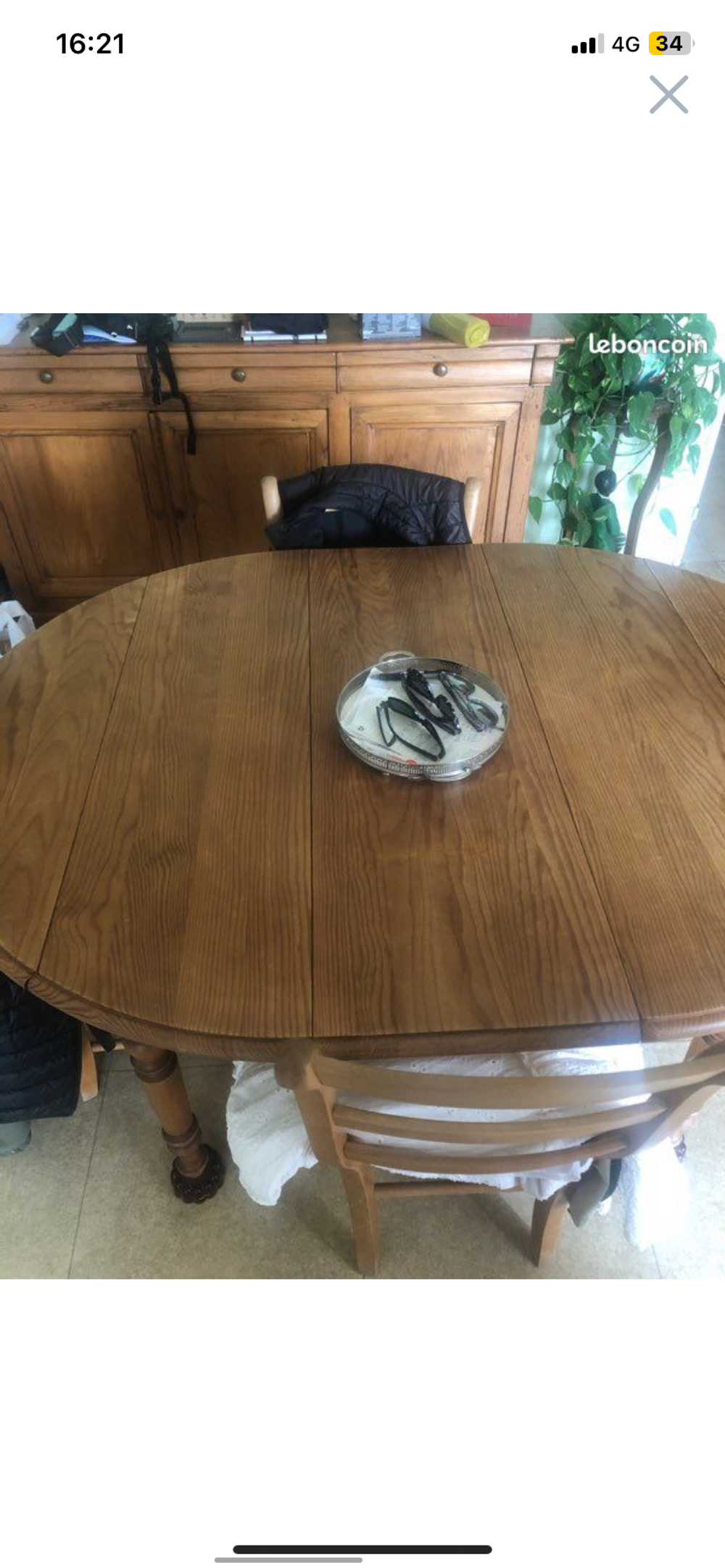 Table en pin massif + 4 chaises Meubles