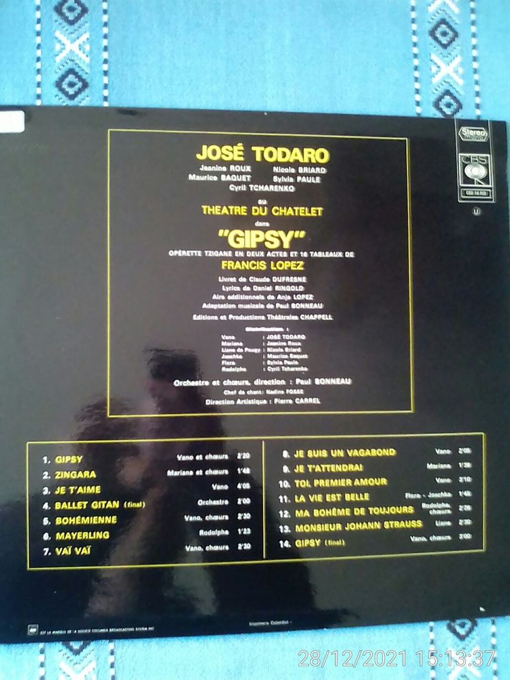 Vinyle 33T GIPSY - JOSE TODARO Audio et hifi