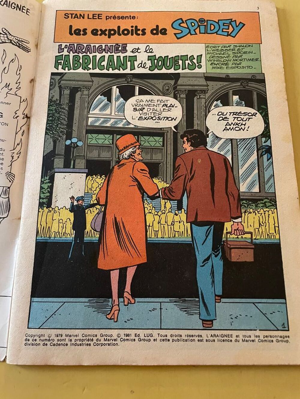 BD SPIDEY N&deg;20 de 09-1981 SPIDER-MAN Les Fantastiques Marvel Livres et BD