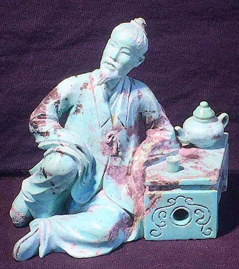 Statuette chinoise du 19ème siècle en Turquoise.
300 Vincennes (94)