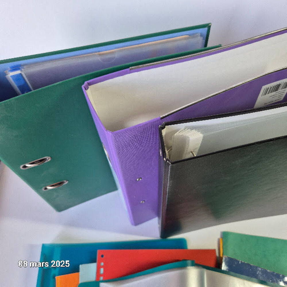 Grands classeurs 6 cm, 4 cm et 2 cm, lutrin, pochettes, int Bricolage