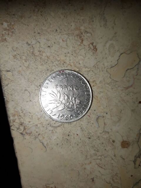 Pièce de 1 franc français 1960, semeuse, petit zéro 150 Longeville-lès-Saint-Avold (57)