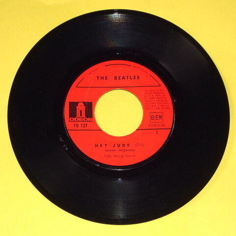 THE BEATLES -45t- HEY JUDE /REVOLUTION-ODEON FO 127-Exempl.1 3 Tourcoing (59)