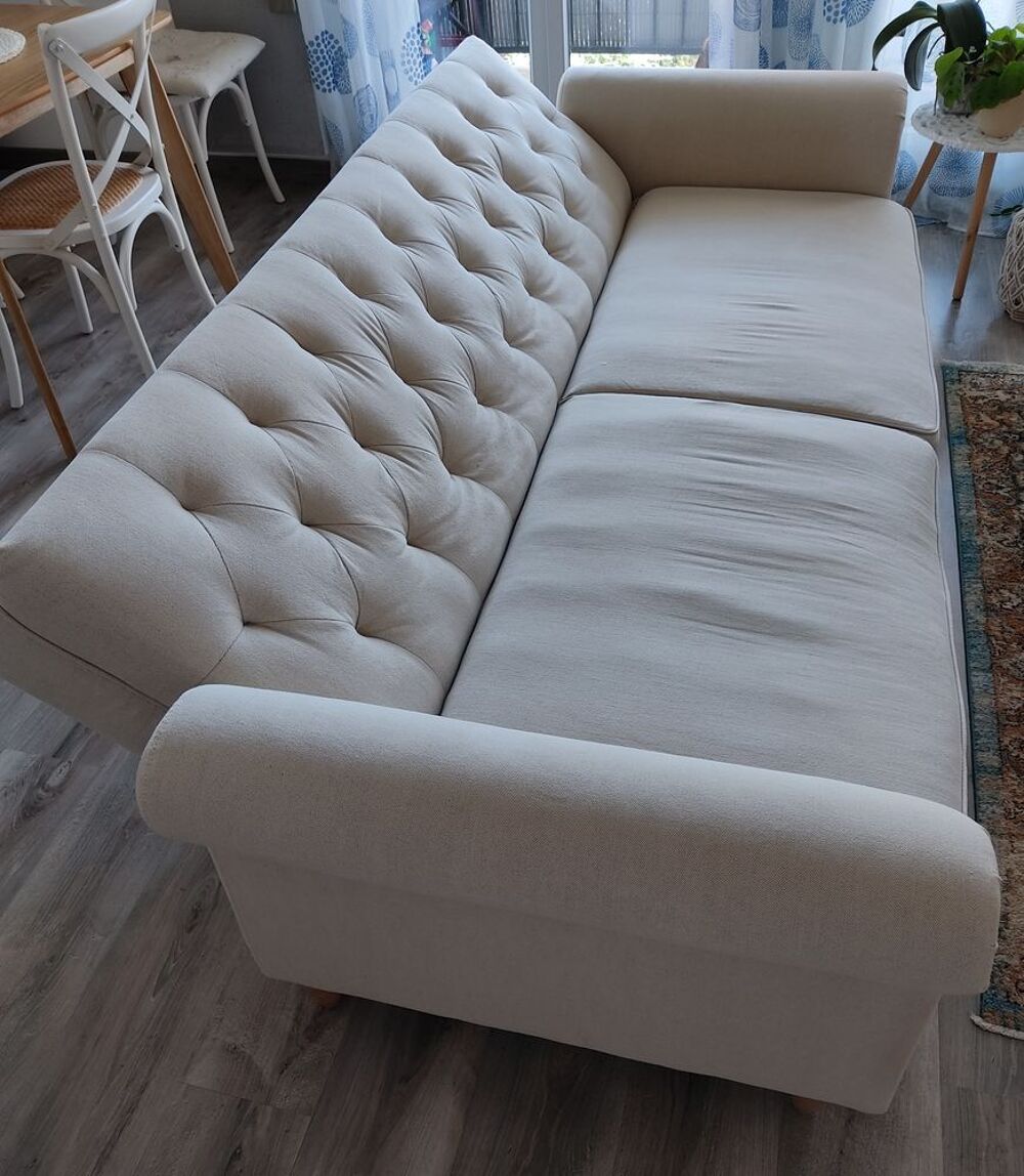 Canap&eacute; convertible en lin Maisons du monde Meubles