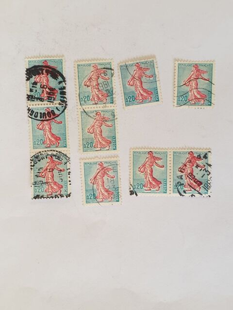 Timbre france La semeuse de Piel 0.20 f 1960- lot 0.30 euro 0 Marseille 9 (13)