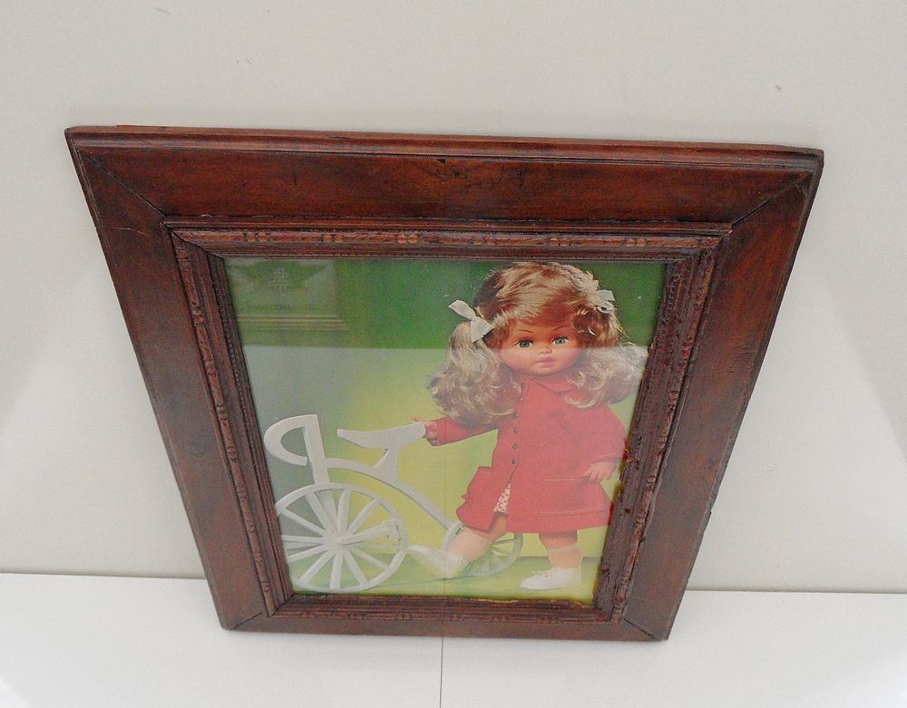 COLLECTOR CADRE TABLEAU POUPEE VINTAGE IMAGE RETRO tbe 