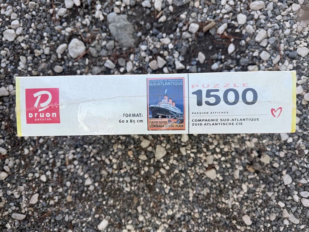 puzzle 1500 pi&egrave;ces affiche publicitaire la compagnie de navigation Sud-Atlantique neuf Jeux / jouets