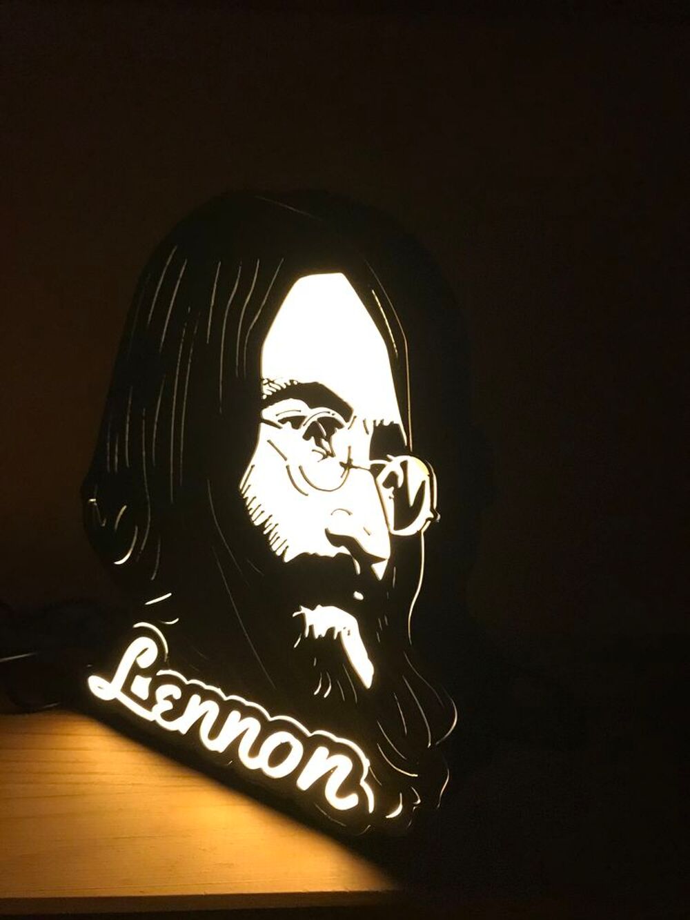 Lampe Portrait JOHN LENNON LEDS USB Dcoration