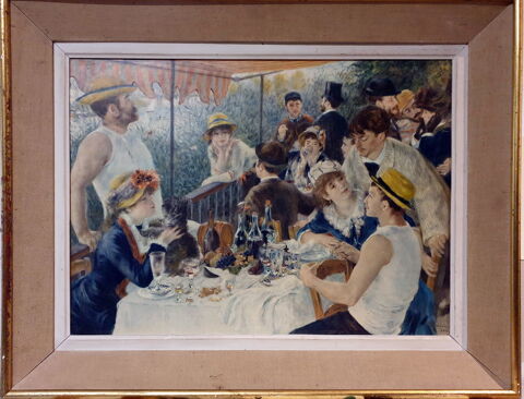  Le djeuner des canotiers  du peintre Auguste RENOIR 180 Tours (37)