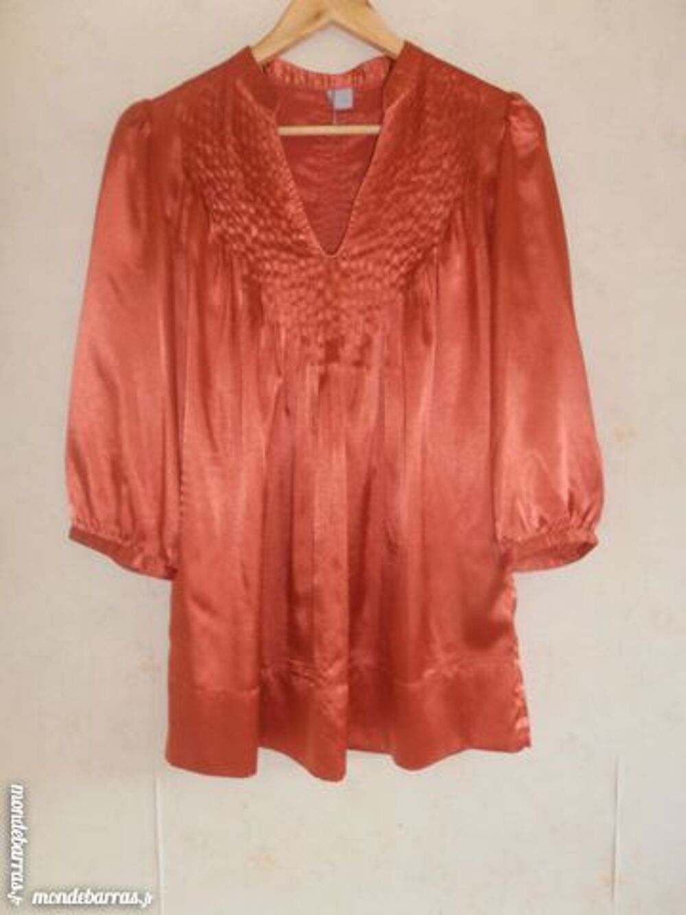 Tunique satin orange (41) Vêtements