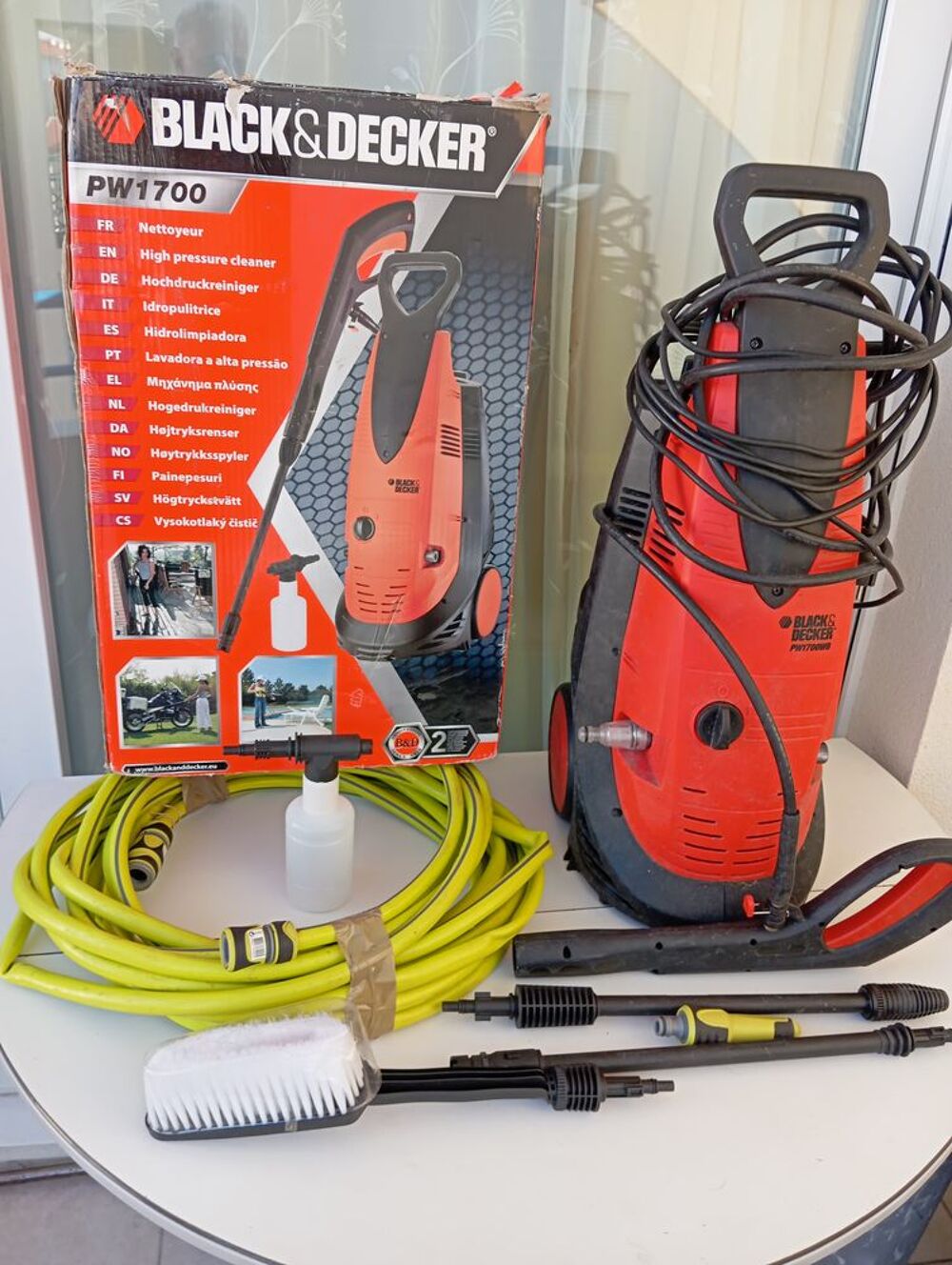 NETTOYEUR HAUTE PRESSION BLACK &amp; DECKER 1700 Bricolage