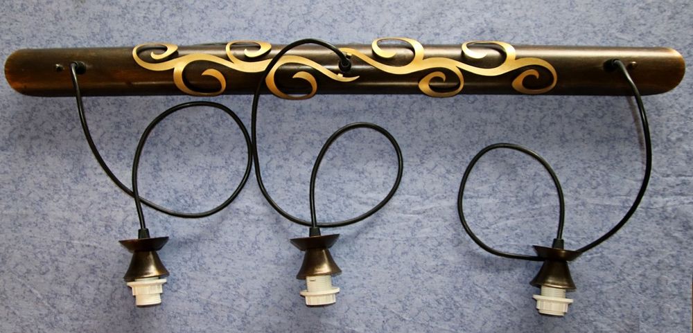 Lumi&egrave;re suspendue 3 ampoules - 2 exemplaires Décoration