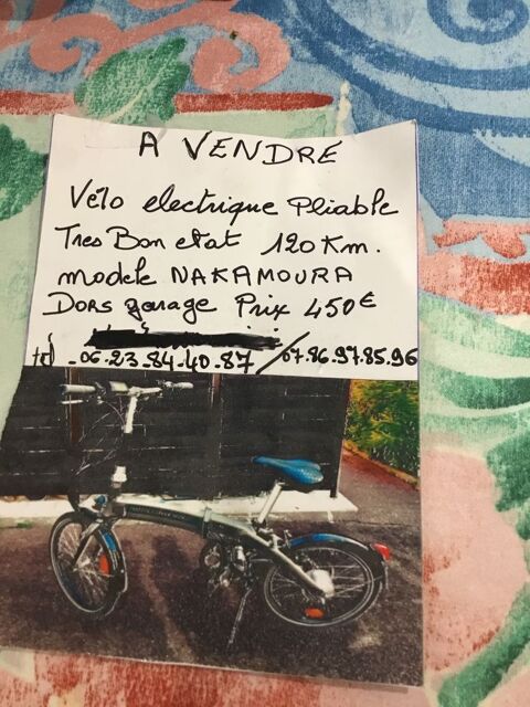 . V�lo �lectrique pliable 540 Ciboure (64)