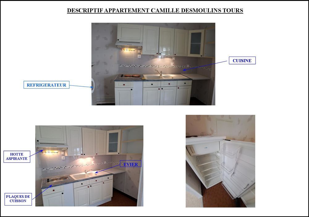 Location Appartement F1 bis Tours gare Tours