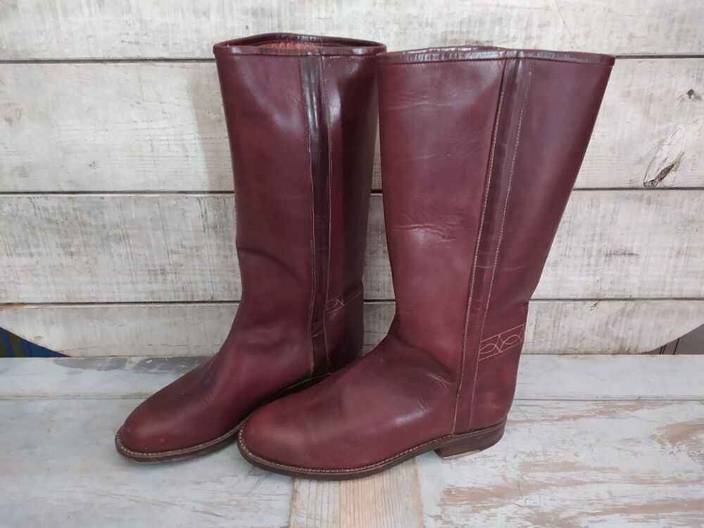 Bottes Camarguaises Cuir Cousue Goodyear 41-42
Chaussures