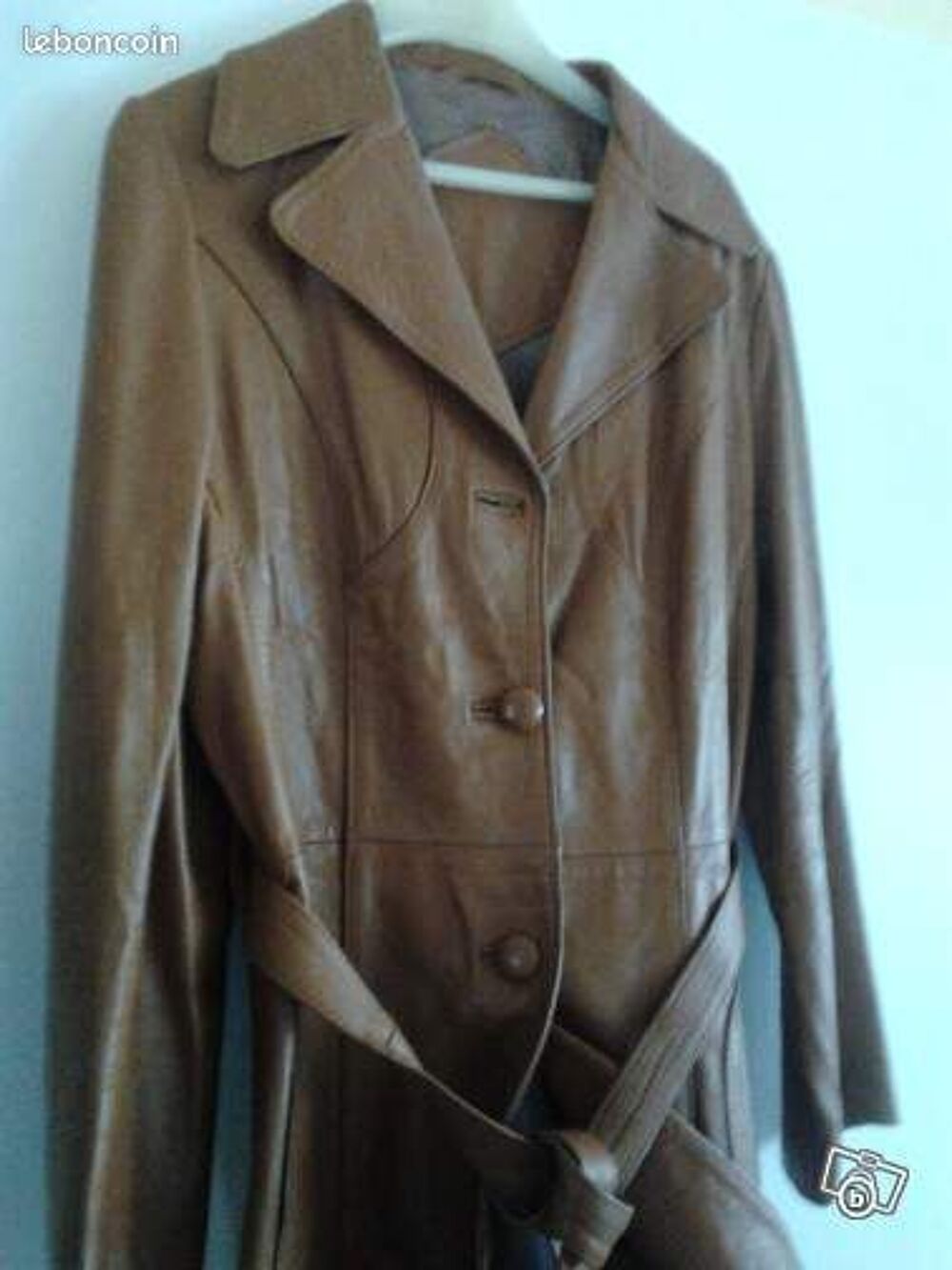 MANTEAU EN CUIR Vêtements