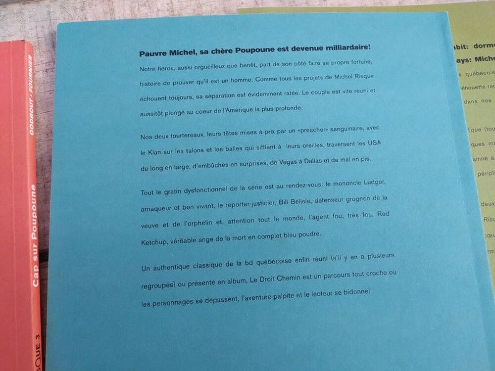 BD Bande Dessin&eacute;e Michel Risque Godbout-Fournier Livres et BD